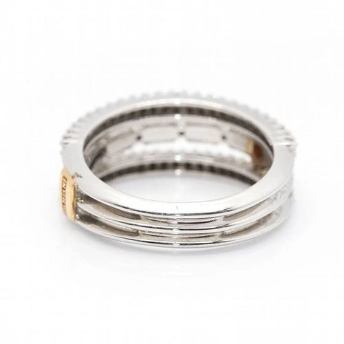 Bague 55.5 Damiani - Bague en or bicolore 18 ct et diamants 58 Facettes D360530FJ
