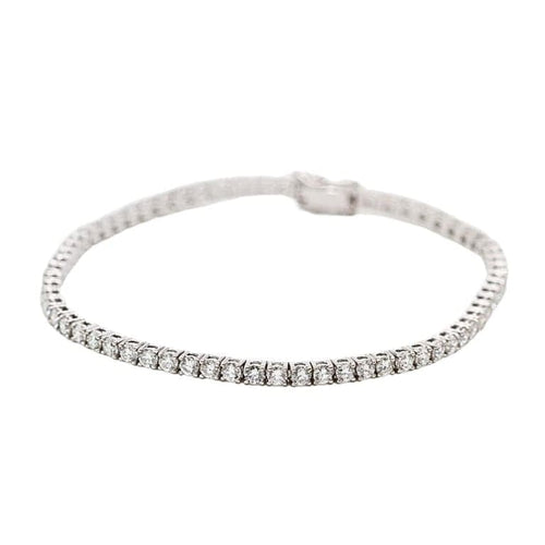 Bracelet Bracelet rivière - Bracelet en or blanc 18K et diamants 58 Facettes D363763CG