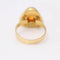 Bague 53 Bague cabochon citrine en or jaune 18 ct 58 Facettes D359543JC