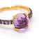 Bague 53 MIMI - Bague en or rose 18 ct avec saphirs violets et améthyste 58 Facettes D363773UZ