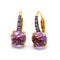 Boucles d'oreilles MIMI Milano Happy - Boucles d'oreilles en or rose 18 ct, saphirs et améthyste 58 Facettes D363774UZ