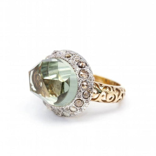 Bague 54 Pomellato Tango - Bague en or blanc et rose 18 carats avec diamants 58 Facettes D362795SO