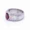Bague 56 Bague en or blanc 18 carats avec rubis de Birmanie et diamant 58 Facettes D364213LF