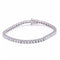 Bracelet Bracelet rivière en or blanc 18 carats et diamants taille brillant 58 Facettes D364212LF