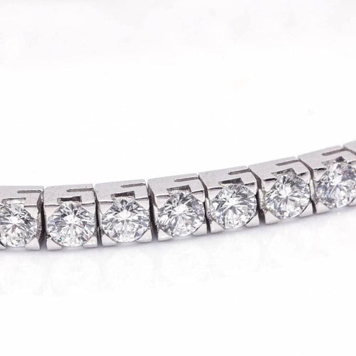 Bracelet Bracelet rivière en or blanc 18 carats et diamants 58 Facettes D364211LF