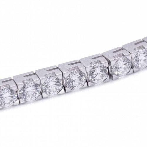 Bracelet Bracelet rivière en or blanc 18 carats et diamants 58 Facettes D364211LF