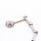 Boucles d'oreilles Boucles d’oreilles en or blanc 18 carats, prasiolites et diamants 58 Facettes D364830FV