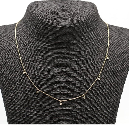 Collier Celia - Collier en or jaune 18 carats avec diamants 58 Facettes D364601GM