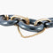 Bracelet Bracelet en or jaune 18 ct et hématite 58 Facettes