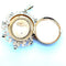 Pendentif Napoléon III - Pendentif porte-photo en or jaune 18 ct et perles 58 Facettes