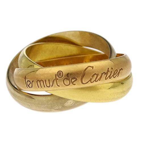 Bague 48 Cartier Trinity - Bague en or tricolore 18K 58 Facettes r1ofo6