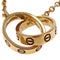 Collier Cartier Love - Collier Interlocking en or rose 58 Facettes celcq1c2a9