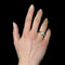 Bague 61 Bague jonc en or jaune 18 carats avec opale cabochon 58 Facettes 24-368