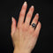 Bague 51 Bague Art déco en platine avec diamants et onyx 58 Facettes 24-283