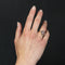 Bague 52 Bague trèfle ancienne en or jaune et platine, rubis et diamants 58 Facettes 24-187
