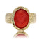 Bague 51 Bague ancienne - Camée sur corail en or jaune 18 carats 58 Facettes 23-346B