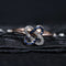 Bague 52 Bague Art déco en or rose 18 carats, diamants et saphirs de synthèse 58 Facettes 22-592