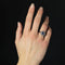 Bague 53 Bague Art déco en platine avec saphir et diamants 58 Facettes 23-315