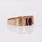 Bague 50 Bague jonc ancienne en or rose 18 carats et œil de tigre 58 Facettes 19-091B