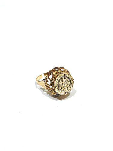 Bague 56 Bague Dos Pesos en or jaune 18 carats et pièce or 22 carats 58 Facettes 1714249