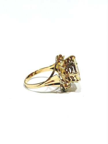 Bague 56 Bague Dos Pesos en or jaune 18 carats et pièce or 22 carats 58 Facettes 1714249