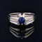 Bague 56 Bague jonc ancienne en or jaune 18 carats et saphir 58 Facettes CV95