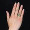 Bague 51 Bague vintage en or jaune 18 carats et tourmaline verte 58 Facettes CV87