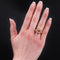 Bague 54 Bague vintage en or rose 18 carats et tourmaline polychrome 58 Facettes 23-110