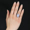 Bague 57 Bague ancienne en or jaune 18 carats, calcédoine et diamants 58 Facettes 23-128