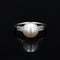 Bague 51 Bague Art déco en platine avec perle fine et diamants baguette 58 Facettes 23-112