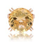 Bague 52 Bague vintage en or rose 18 carats avec citrine 58 Facettes 23-062