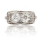 Bague 56 Bague Art déco en or blanc et platine aux diamants 58 Facettes 22-571