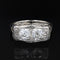 Bague 56 Bague Art déco en or blanc et platine aux diamants 58 Facettes 22-571