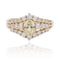 Bague 58 Bague saphir jaune et diamants en or jaune 18 carats 58 Facettes 22-383