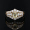 Bague 58 Bague saphir jaune et diamants en or jaune 18 carats 58 Facettes 22-383