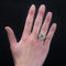 Bague 55 Bague vintage en or rose 18 carats et aigue-marine 58 Facettes 22-481