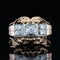 Bague 51 Bague ancienne en or rose et platine avec diamants 58 Facettes 22-299