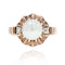 Bague 57 Bague ancienne couronne en or rose 18 carats, perle et diamants 58 Facettes 22-246