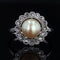 Bague 52 Bague ancienne perle fine et diamants en platine 58 Facettes 22-140