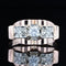 Bague 54 Bague rétro en or rose 18 carats et diamants 58 Facettes CV78