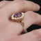 Bague 57 Bague ancienne en or jaune 18 carats, améthyste et perles 58 Facettes 20-569-50