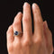 Bague 54 Bague en platine au saphir de Ceylan et diamants 58 Facettes 19-250-53