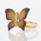 Bague 50 Bague papillon en or jaune 18 carats, émail et diamants 58 Facettes 13-215-7983000-51
