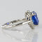 Bague 50 Bague cœur tanzanite et diamants en or blanc 18 carats 58 Facettes 12-063-5220536-52