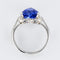 Bague 50 Bague cœur tanzanite et diamants en or blanc 18 carats 58 Facettes 12-063-5220536-52