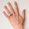 Bague 51 Bague en or blanc 18 carats avec saphir rose et diamants 58 Facettes 00-211-2712936-52