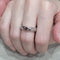 Bague 54 Bague - Tourmaline rose et diamants en or blanc 18k 58 Facettes TA230