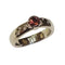 Bague 54 Bague - Tourmaline rose et diamants en or blanc 18k 58 Facettes TA230