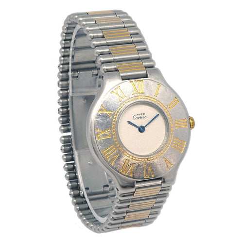 Cartier Must de Cartier 21 - Kvartsikello ruostumattomasta teräksestä 