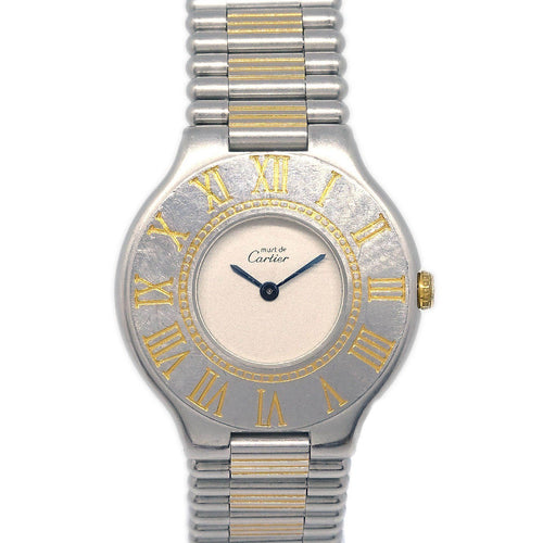 Cartier Must de Cartier 21 - Kvartsikello ruostumattomasta teräksestä 